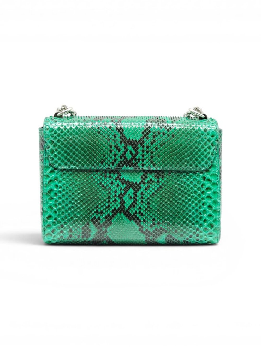 Louis Vuitton LV Twist MM Python Shoulder Bag Green Limited Edition - $9000 - Picture 5 of 15